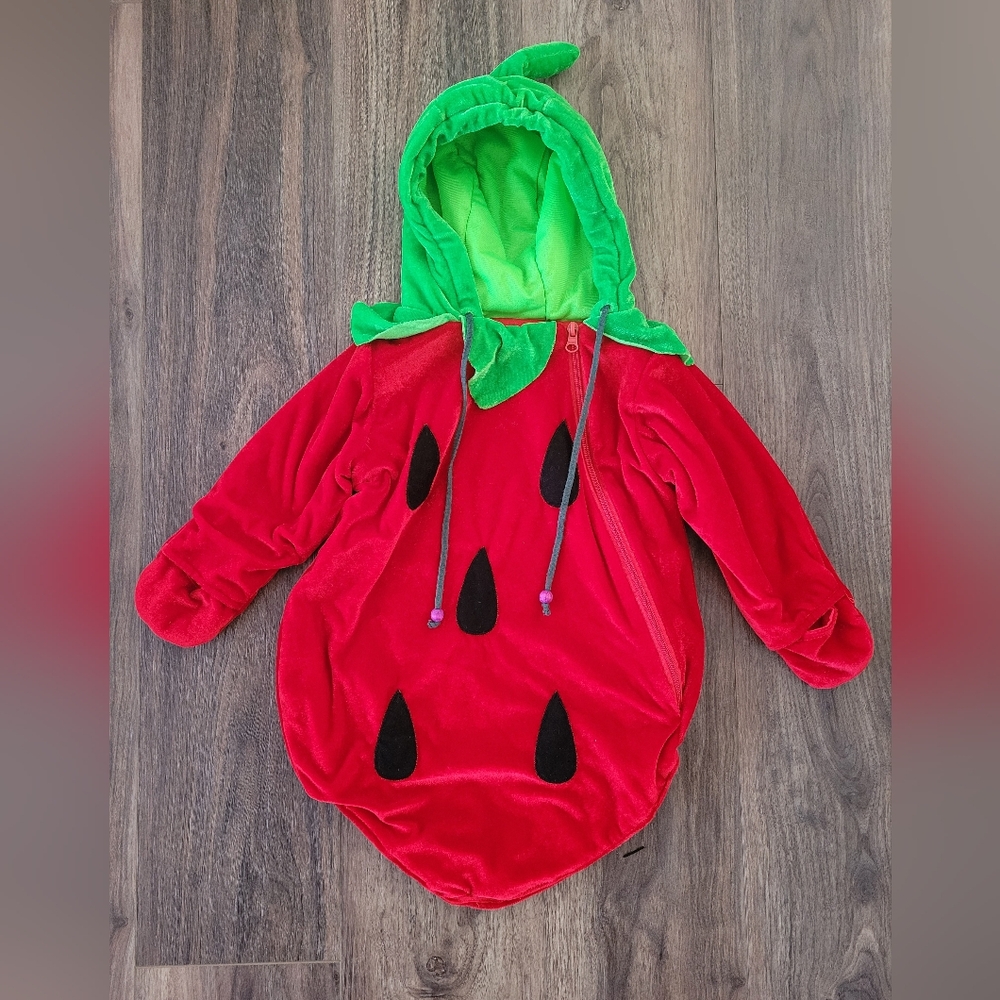 Kids Strawberry Costume - Red and Green